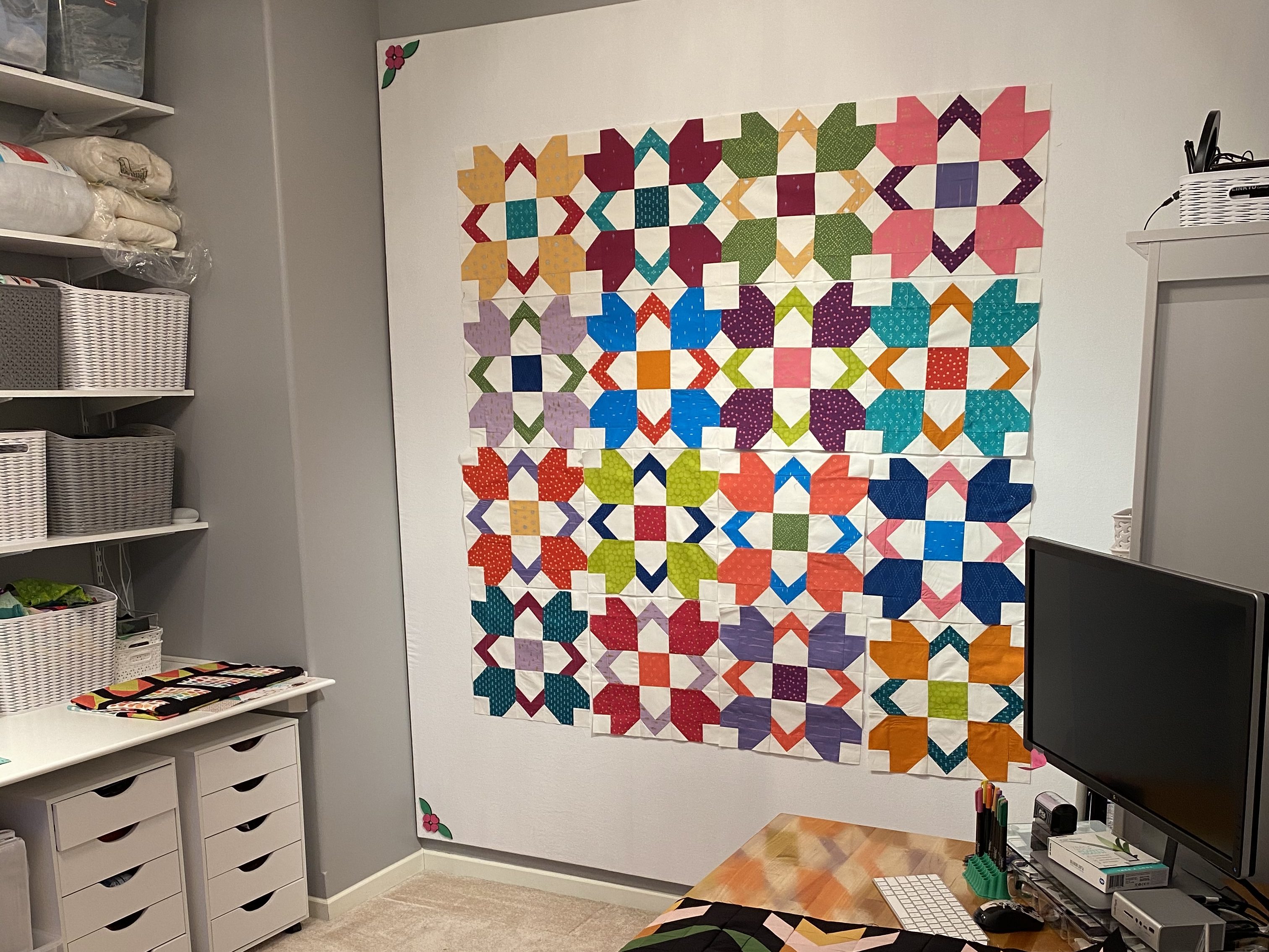 Quilt Design Wall – Flannel Layout Wall – Raging Computer